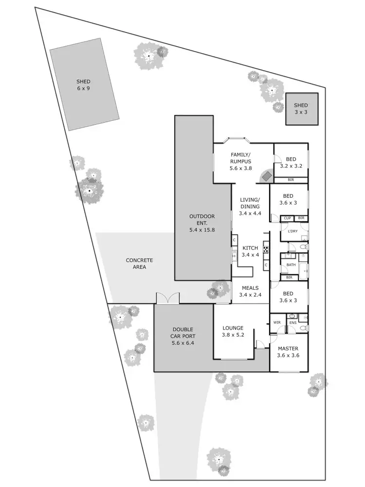 Floorplan of Homely house listing, 4 Yale Court, Sunbury VIC 3429