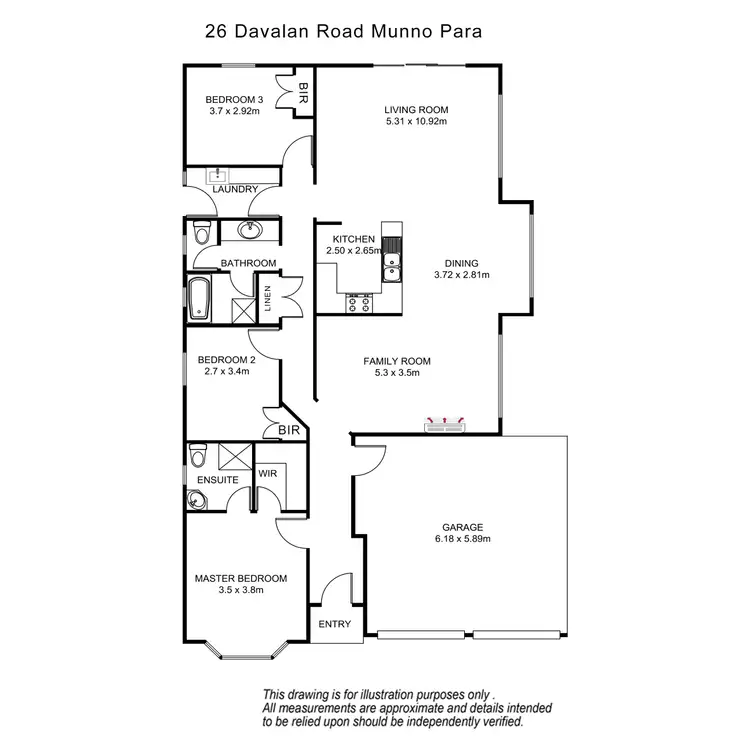 Floorplan of Homely house listing, 26 Davalan Drive, Munno Para West SA 5115