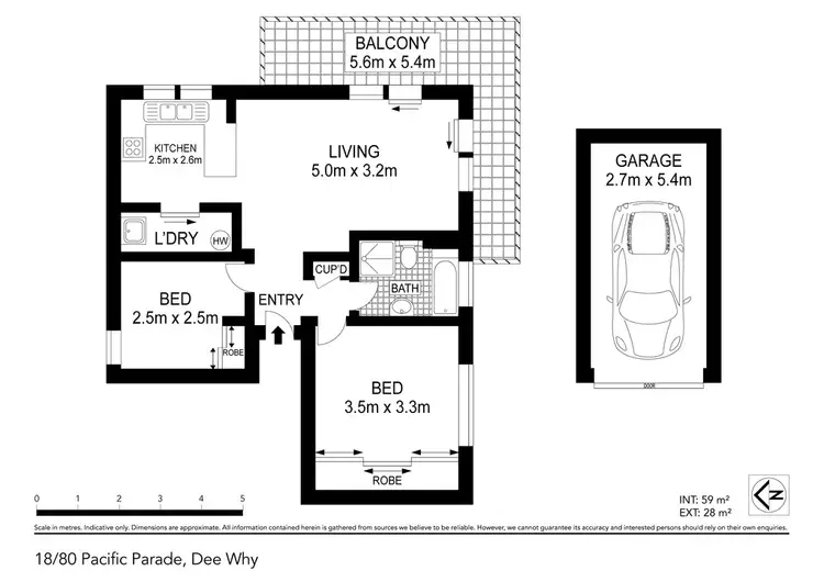 Floorplan of Homely apartment listing, 18/80-82 Pacific Parade, Dee Why NSW 2099
