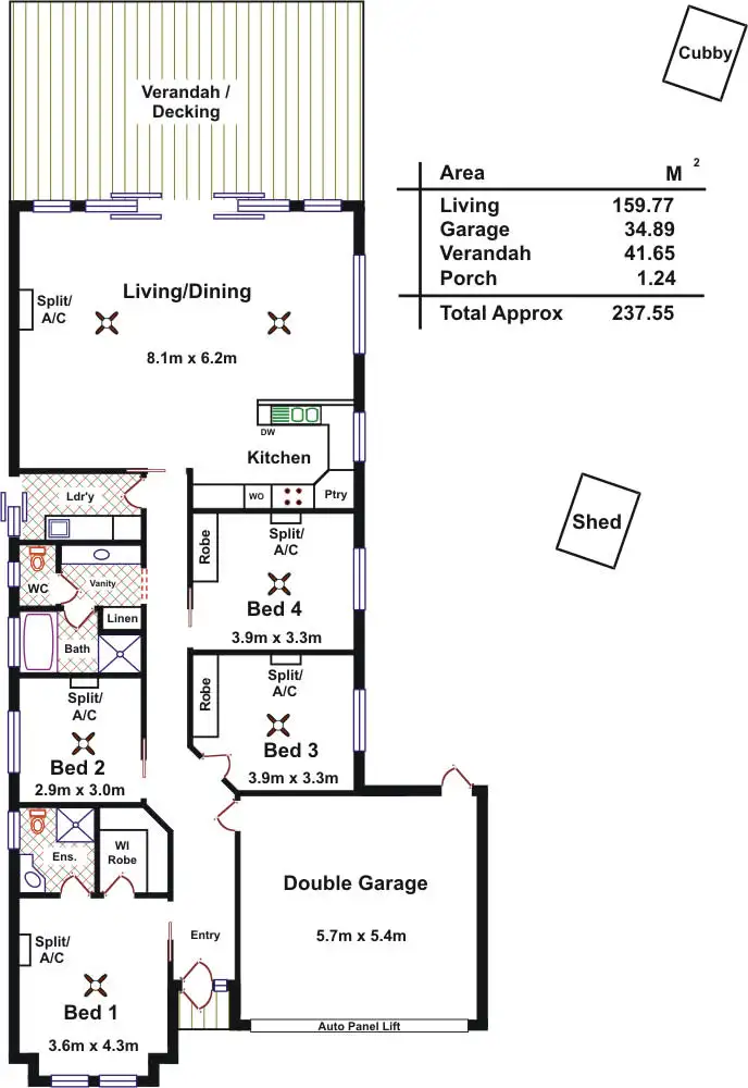 Floorplan of Homely house listing, 22 Riesling Crescent, Andrews Farm SA 5114