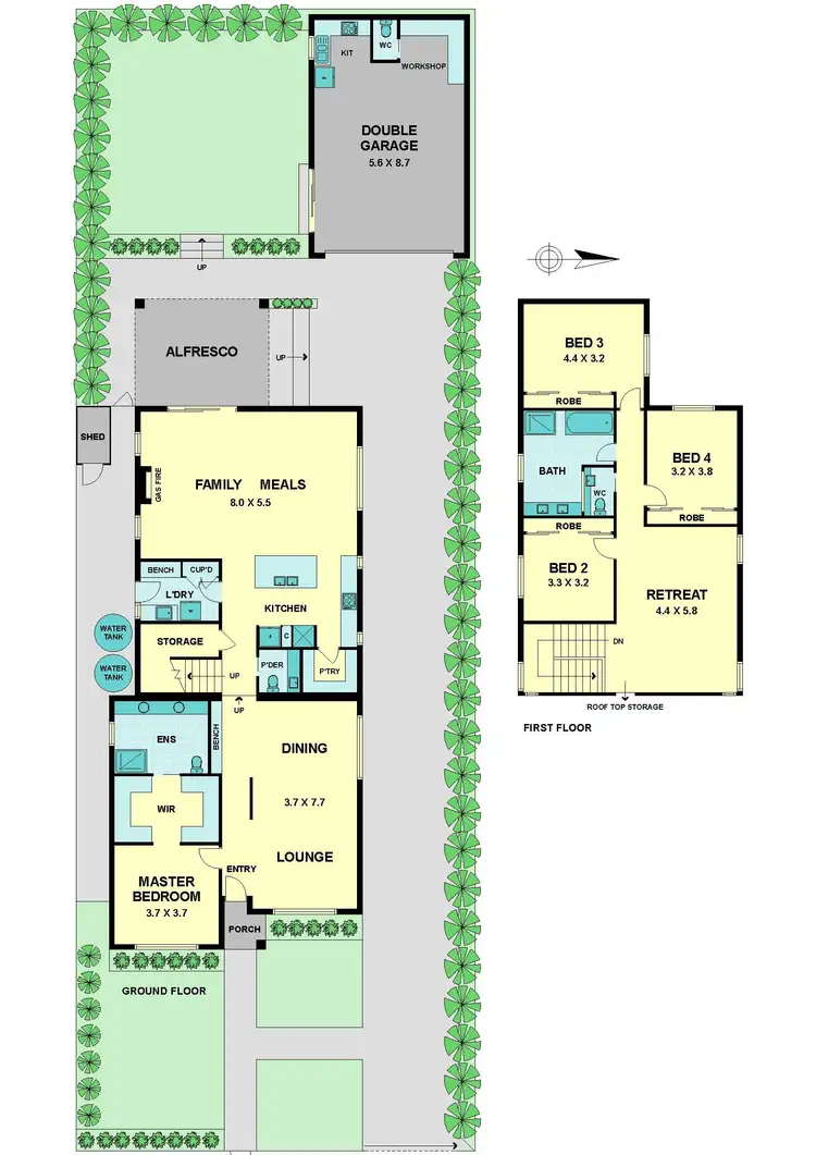 Floorplan of Homely house listing, 5 Hutchison Street, Niddrie VIC 3042