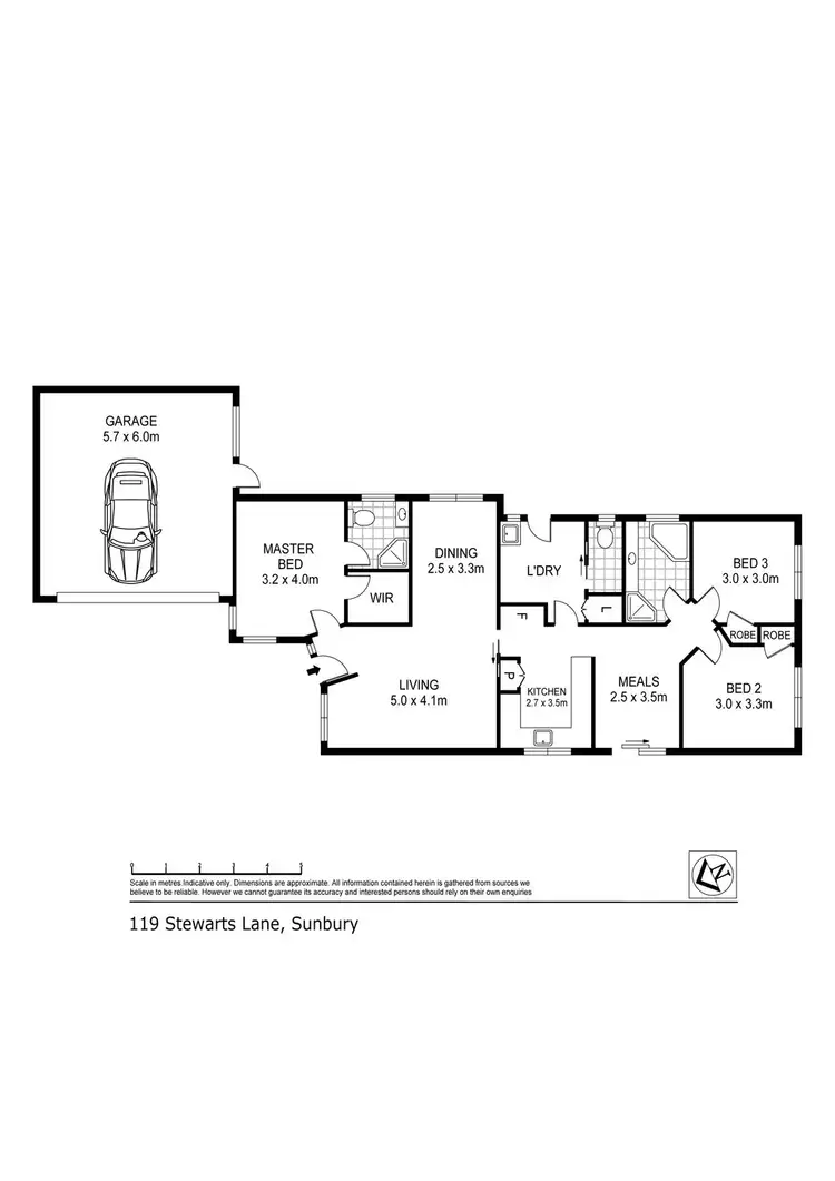 Floorplan of Homely house listing, 119 Stewarts Lane, Sunbury VIC 3429