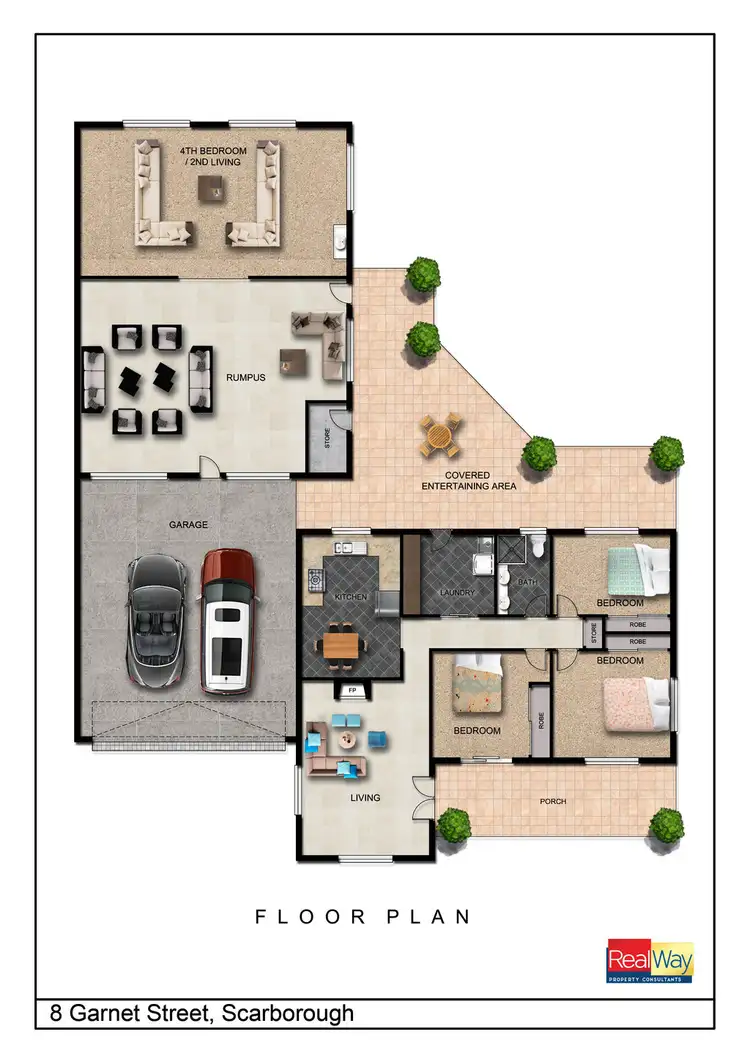 Floorplan of Homely house listing, 8 Garnet Street, Scarborough QLD 4020