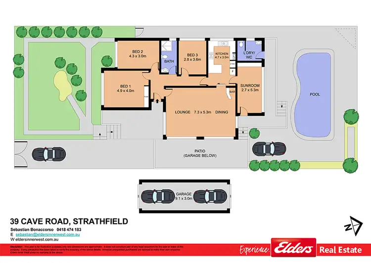 Floorplan of Homely house listing, 39 Cave Road, Strathfield NSW 2135