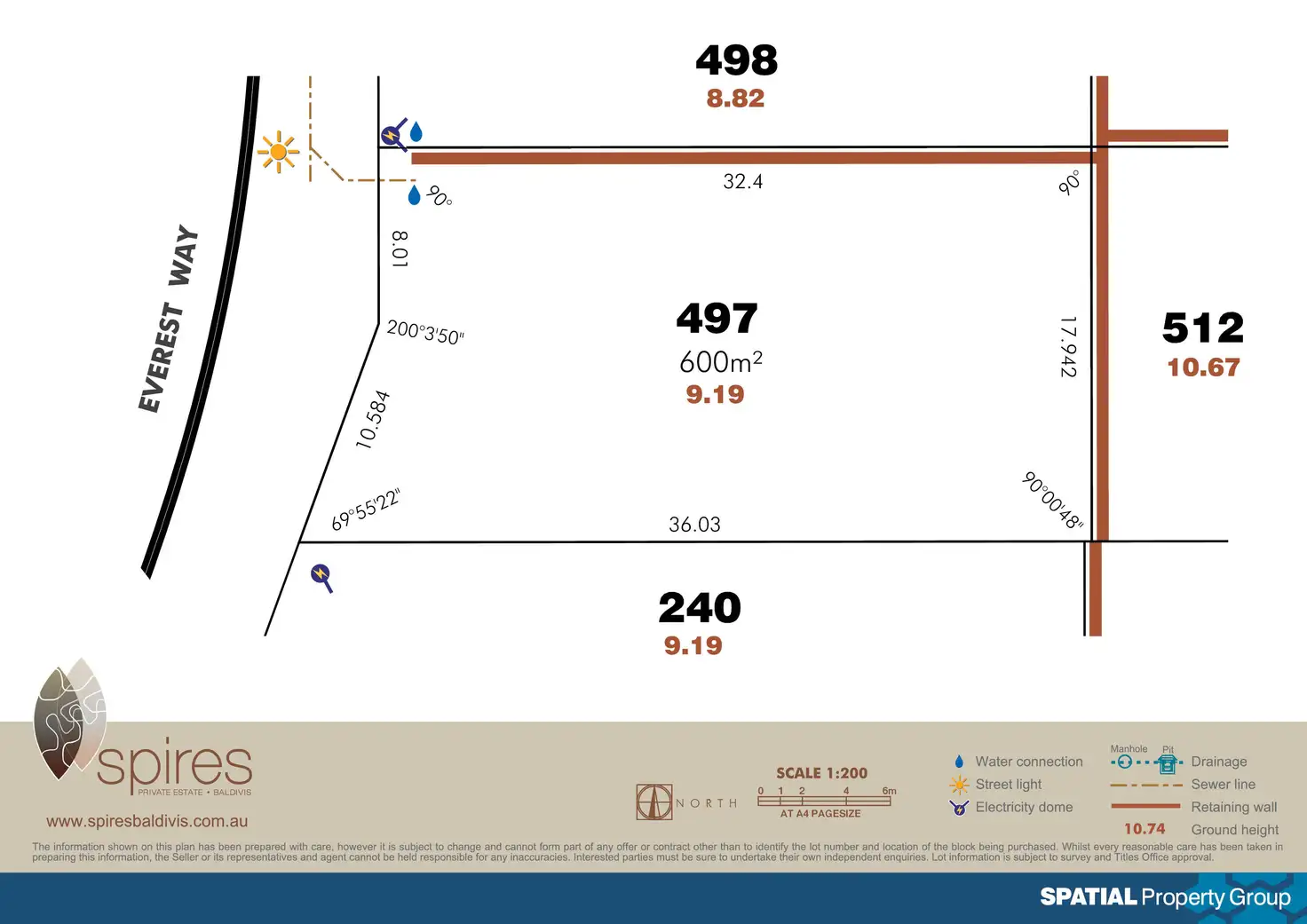 Floorplan of Homely land listing, Lot 497 Everest Way, Baldivis WA 6171