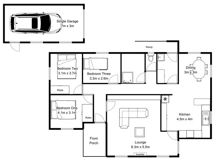 Floorplan of Homely house listing, 90 Viewbank Road, Newnham TAS 7248
