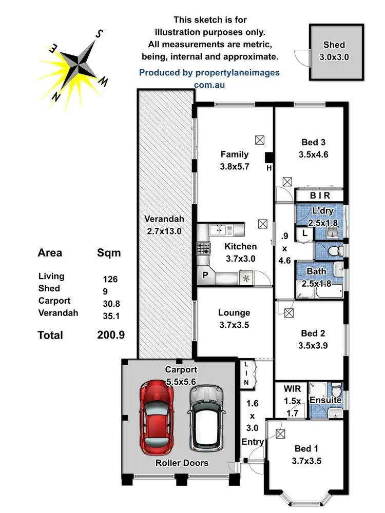 Floorplan of Homely house listing, 18 Netherby Avenue, Evanston Park SA 5116