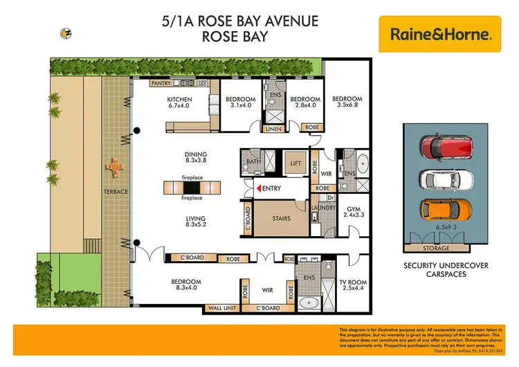 Floorplan of Homely apartment listing, 5/1a Rose Bay Avenue, Rose Bay NSW 2029