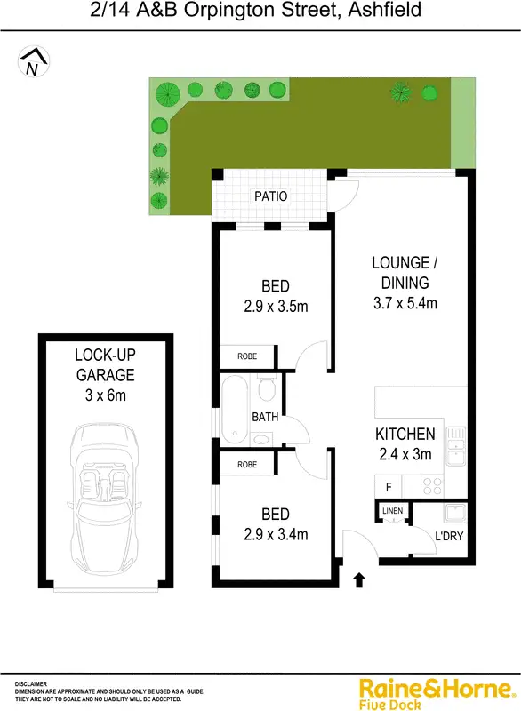 Floorplan of Homely apartment listing, 2/14 a&b Orpington Street, Ashfield NSW 2131