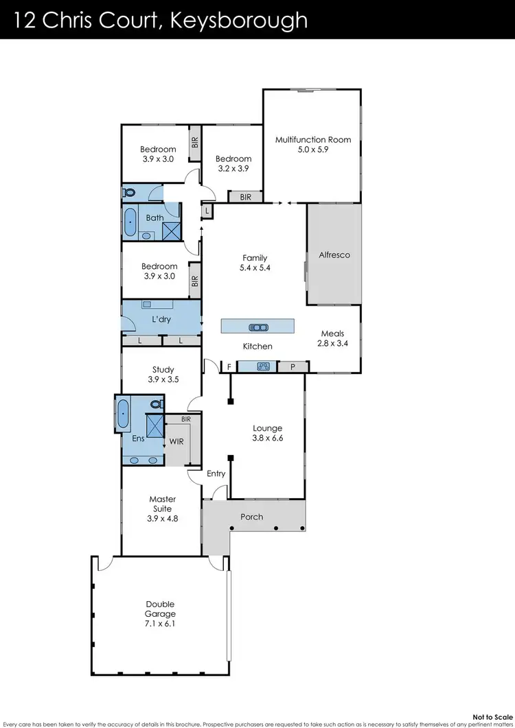 Floorplan of Homely house listing, 12 Chris Court, Keysborough VIC 3173
