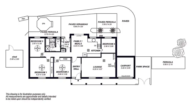 Floorplan of Homely house listing, 2 Leawarra Avenue, Seaford SA 5169