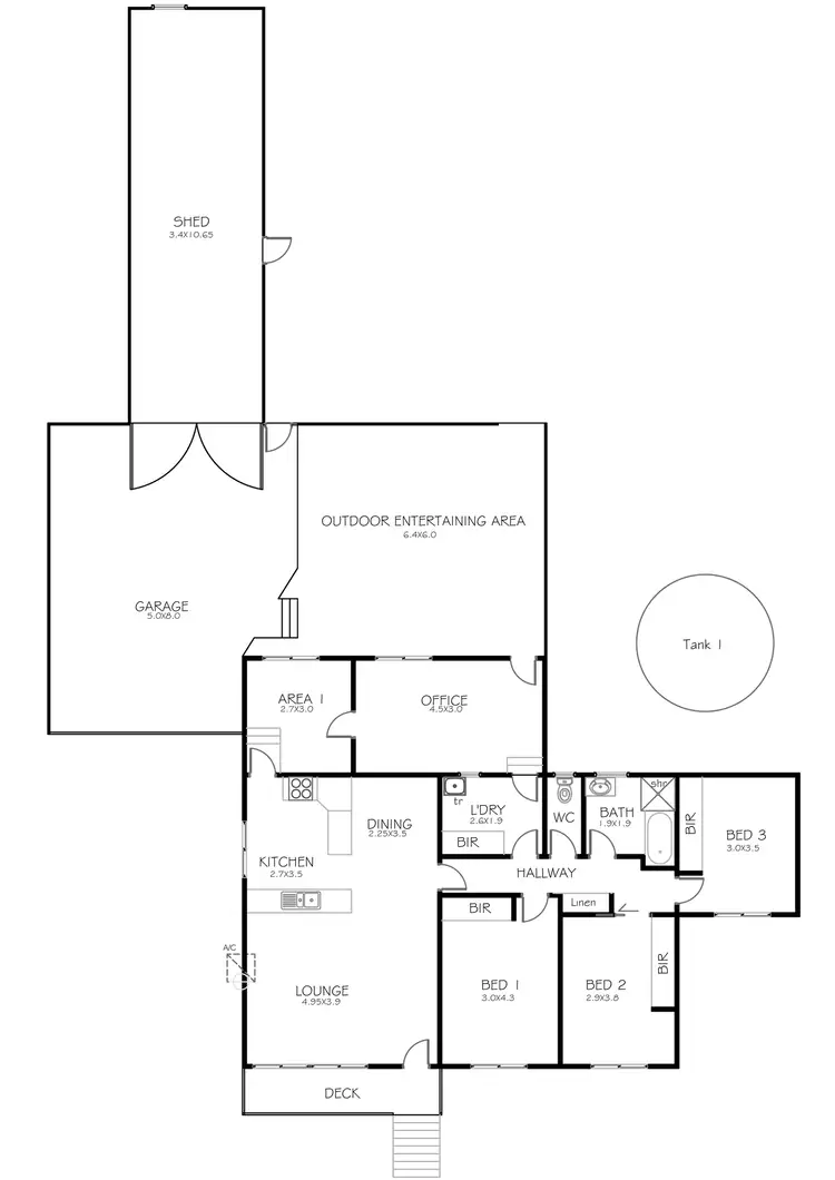 Floorplan of Homely house listing, 4 Tacoma Street, Port Lincoln SA 5606