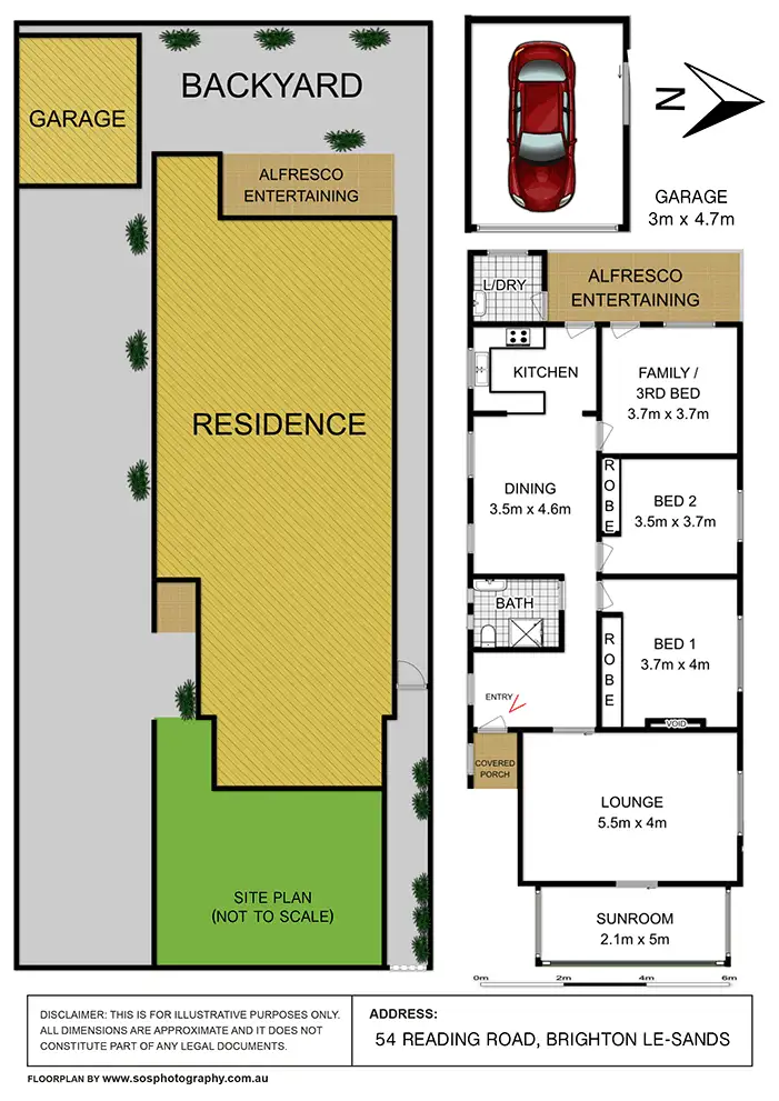 Floorplan of Homely house listing, 54 Reading Road, Brighton-le-sands NSW 2216