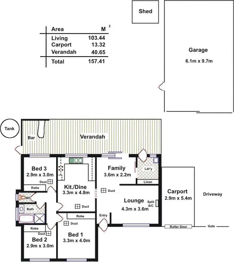 Floorplan of Homely house listing, 73 Washington Drive, Craigmore SA 5114