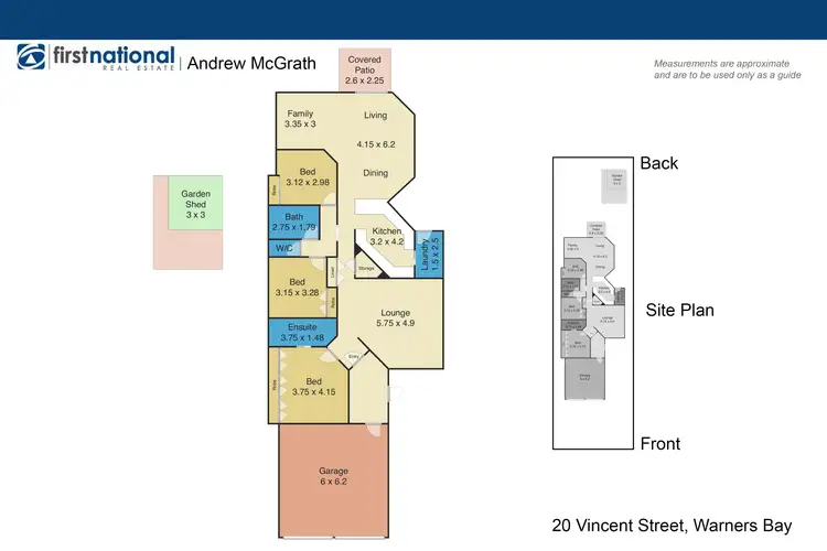 Floorplan of Homely house listing, 20 Vincent Street, Warners Bay NSW 2282