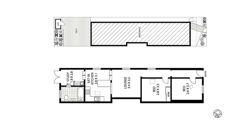 Floorplan of Homely house listing, 14 James Street, Leichhardt NSW 2040