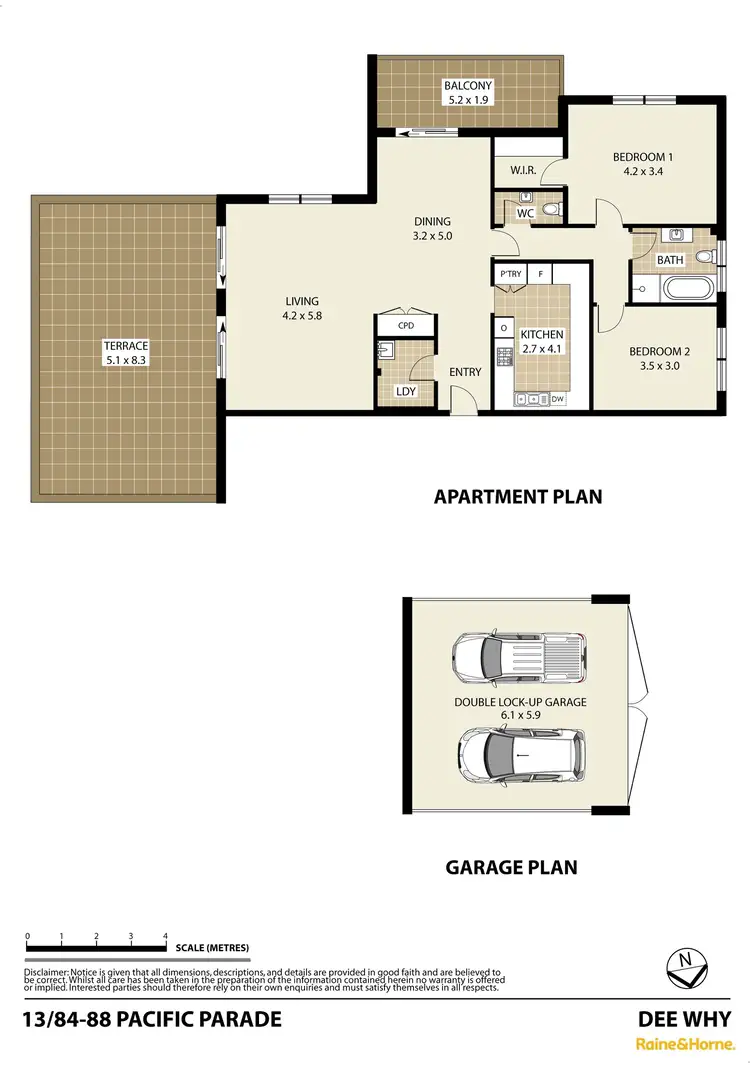 Floorplan of Homely unit listing, 13/84-88 Pacific Parade, Dee Why NSW 2099