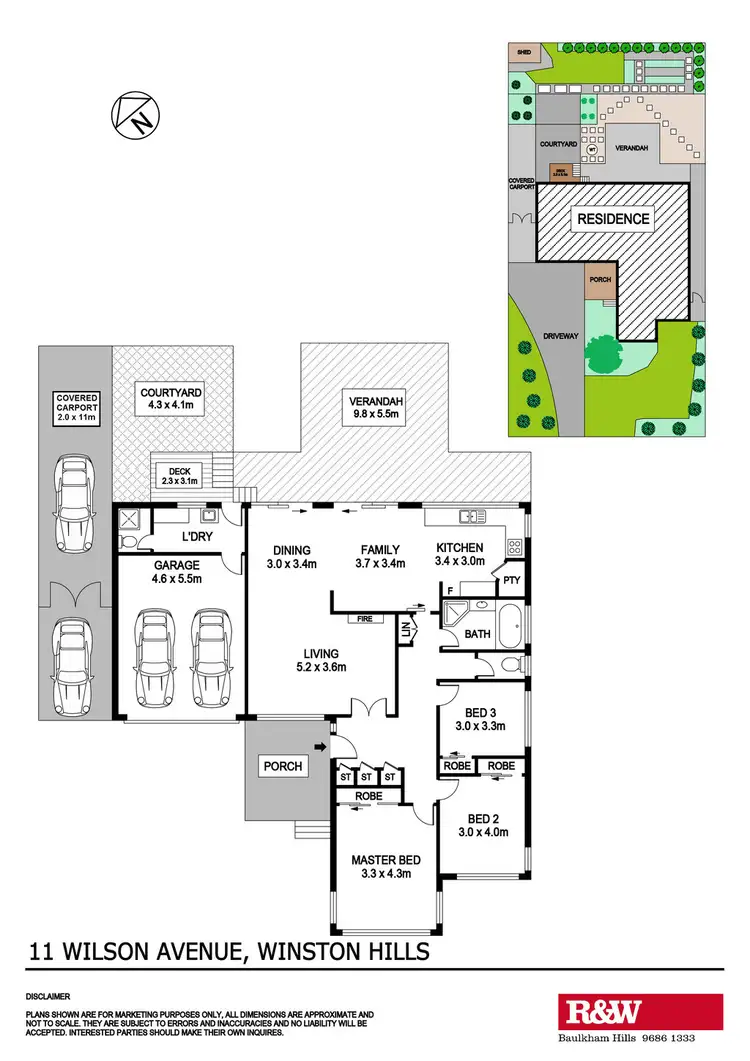 Floorplan of Homely house listing, 11 Wilson Avenue, Winston Hills NSW 2153