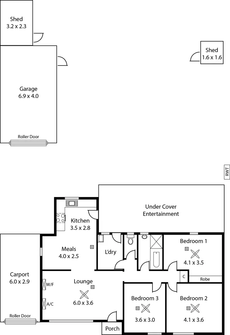 Floorplan of Homely house listing, 11 Orana Street, Brahma Lodge SA 5109