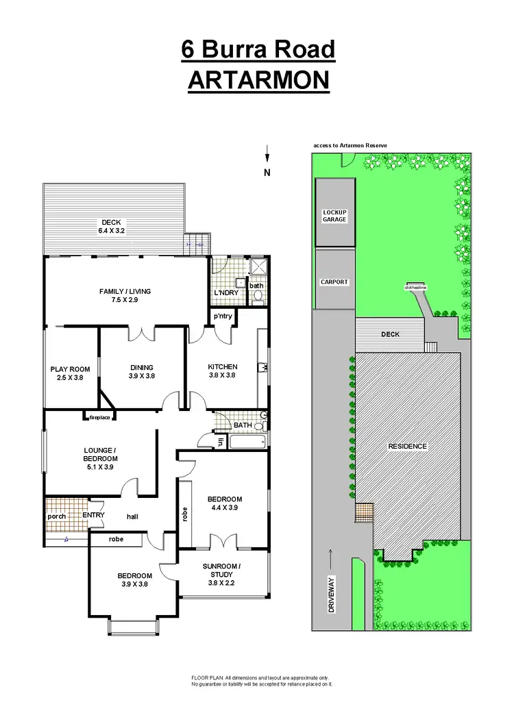 Floorplan of Homely house listing, 6 Burra Road, Artarmon NSW 2064