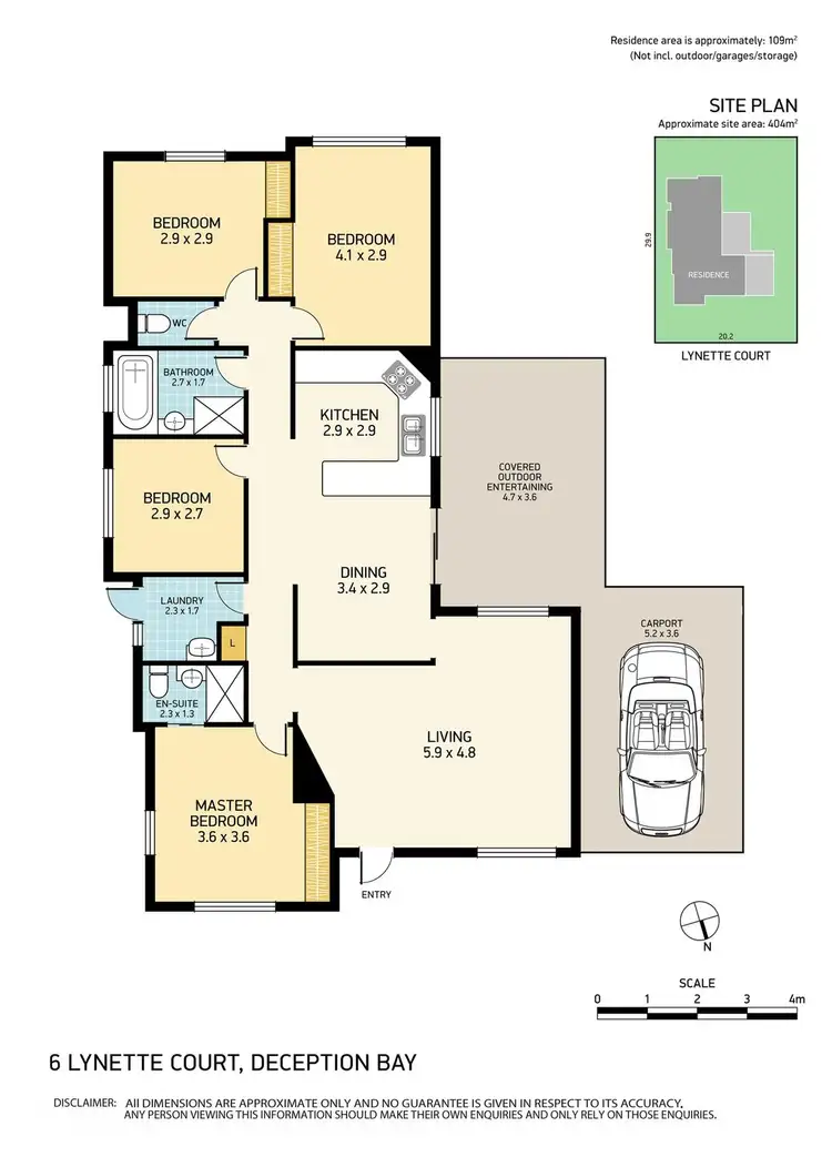 Floorplan of Homely house listing, 6 Lynette Court, Deception Bay QLD 4508