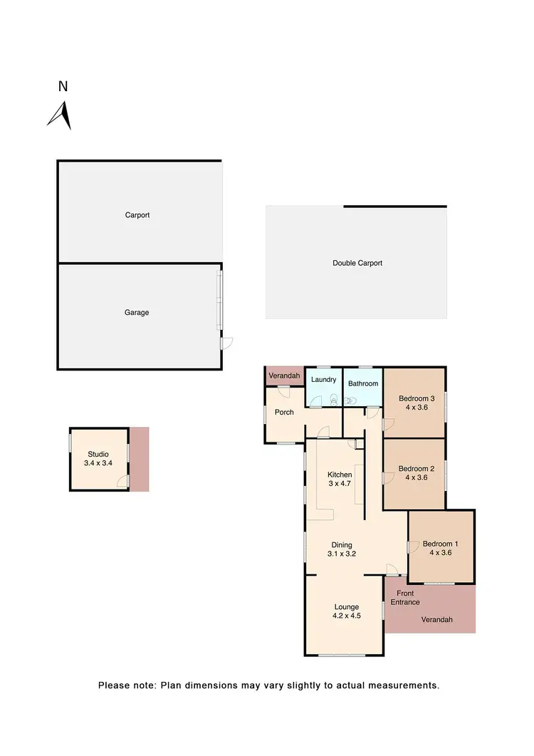 Floorplan of Homely house listing, 997 Pittong-Snake Valley Road, Snake Valley VIC 3351