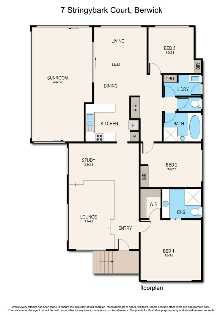 Floorplan of Homely house listing, 7 Stringybark Court, Berwick VIC 3806