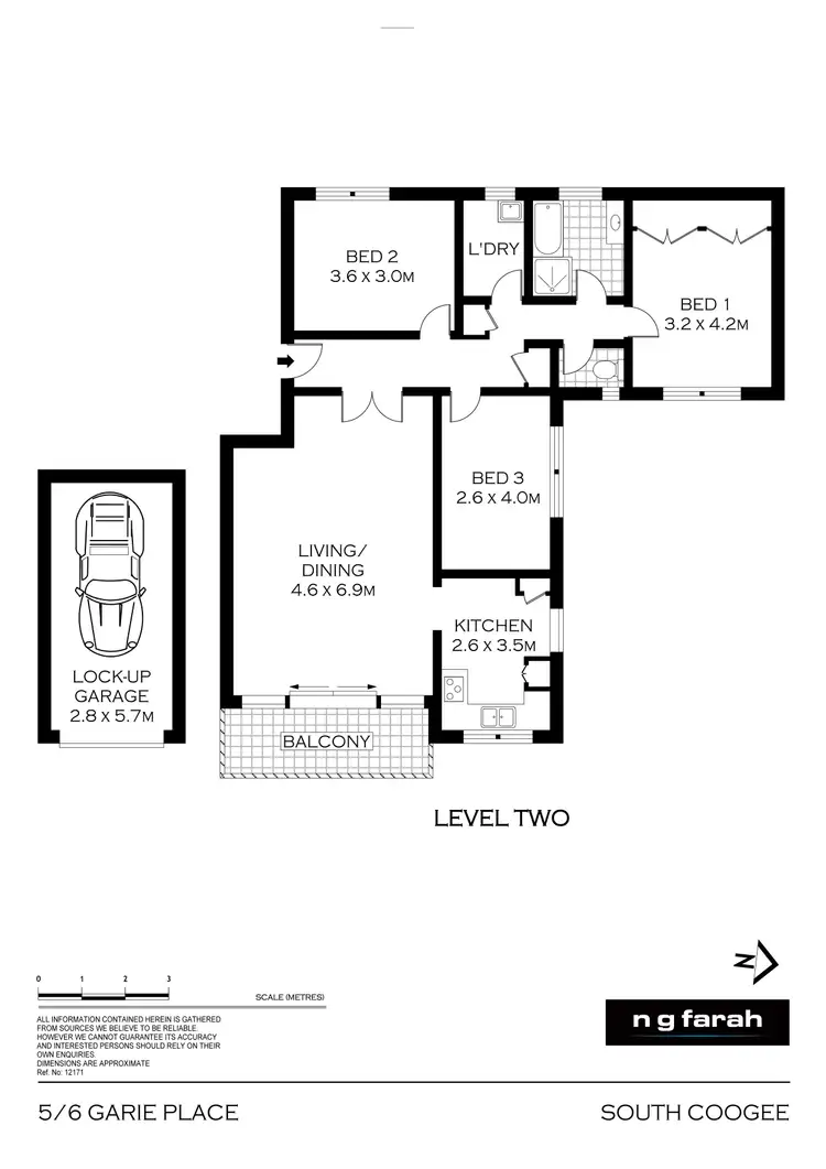 Floorplan of Homely unit listing, 5/6 Garie Place, South Coogee NSW 2034
