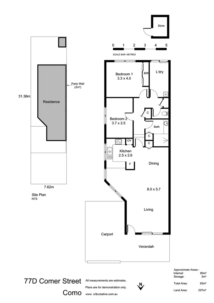 Floorplan of Homely house listing, 77D Comer Street, Como WA 6152