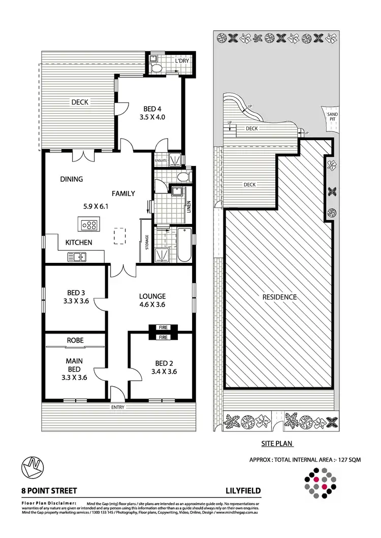 Floorplan of Homely house listing, 8 Point Street, Lilyfield NSW 2040