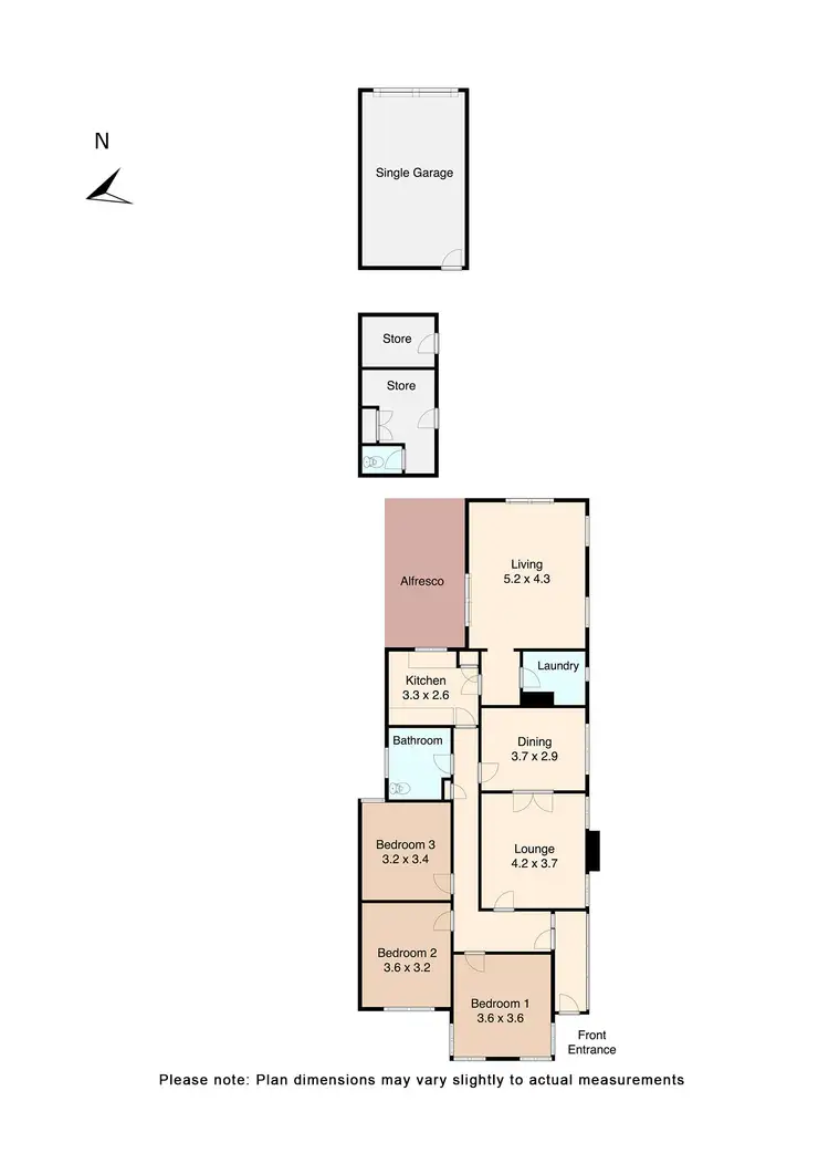 Floorplan of Homely house listing, 8 Ripon Street North, Ballarat VIC 3350