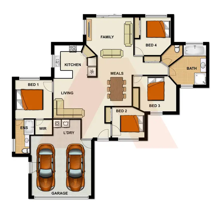 Floorplan of Homely house listing, 8 BENJAMINA CIRCUIT, Regents Park QLD 4118