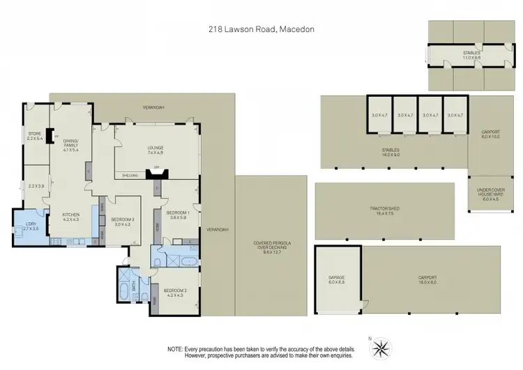 Floorplan of Homely house listing, Lot 1, 218 Lawson Road, Macedon VIC 3440