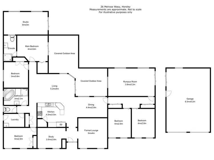 Floorplan of Homely house listing, 26 Melrose Way, Horsley NSW 2530