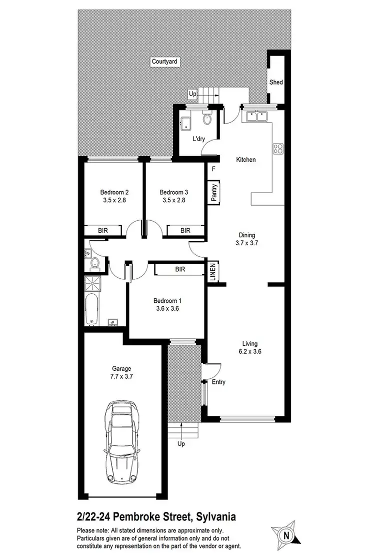 Floorplan of Homely villa listing, 2/22-24 Pembroke Street, Sylvania NSW 2224