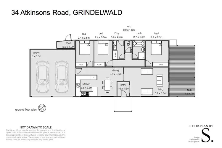 Floorplan of Homely house listing, 34 Atkinsons Road, Grindelwald TAS 7277
