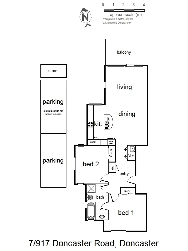Floorplan of Homely apartment listing, 7/917 Doncaster Road, Doncaster East VIC 3109