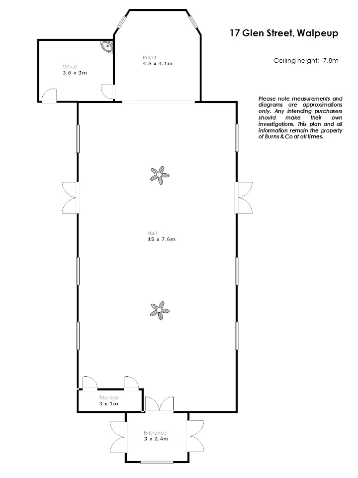 Floorplan of Homely other listing, 17 Glen Street, Walpeup VIC 3507