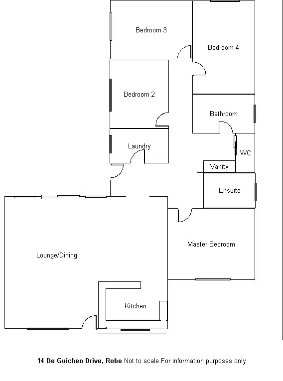 Floorplan of Homely house listing, 14 De Guichen Drive, Robe SA 5276