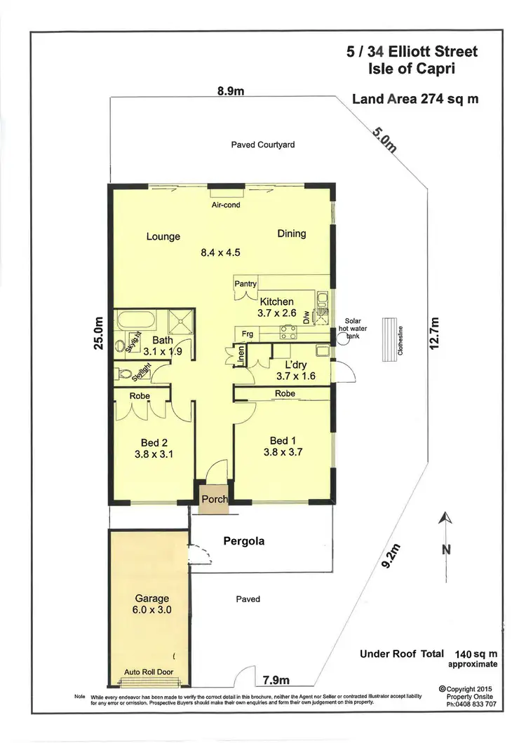 Floorplan of Homely townhouse listing, 5/34 Elliott Street, Surfers Paradise QLD 4217