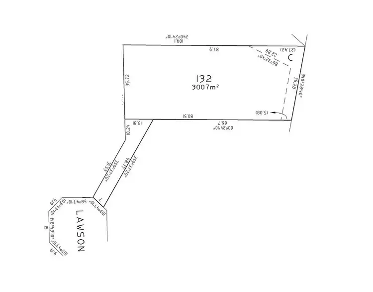 Floorplan of Homely land listing, 1/13 Lawson Drive (Lot 132), Port Lincoln SA 5606