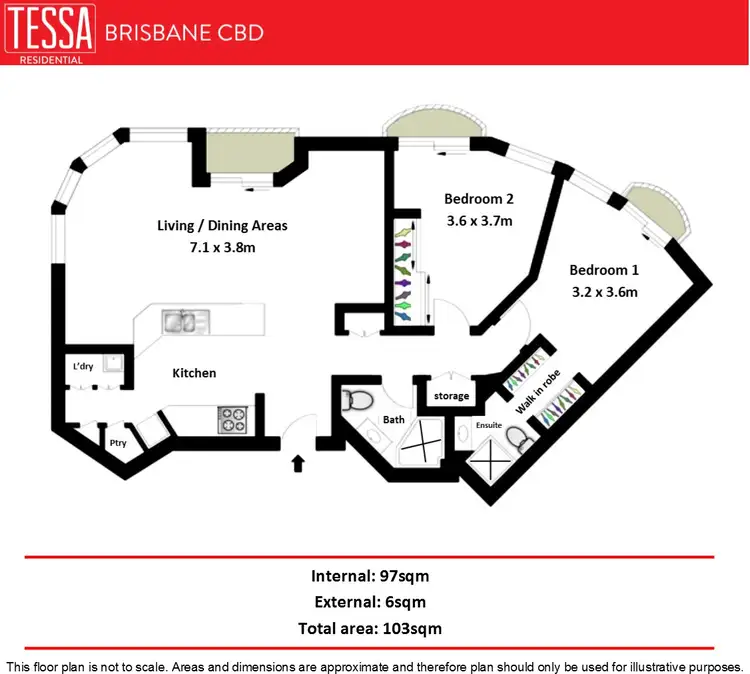 Floorplan of Homely apartment listing, 35 Howard Street, Brisbane City QLD 4000