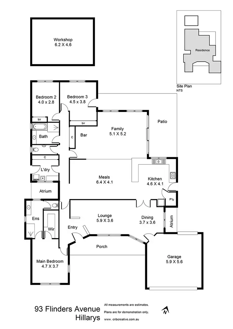 Floorplan of Homely house listing, 93 Flinders Avenue, Hillarys WA 6025