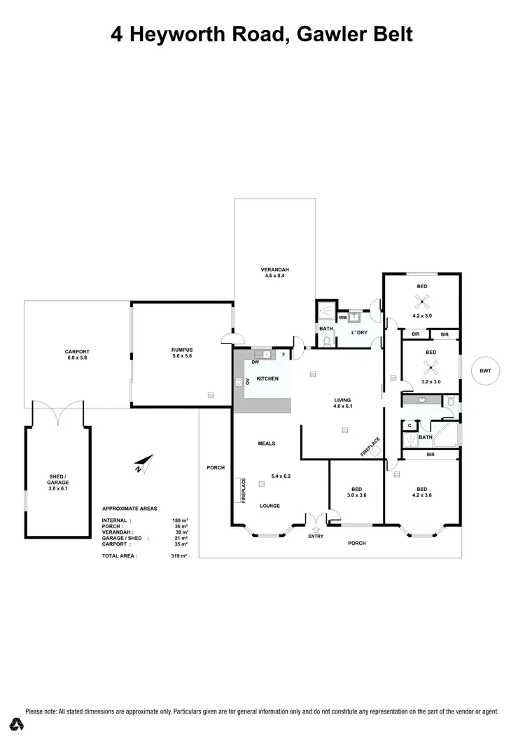 Floorplan of Homely house listing, 4 Heyworth Road, Gawler Belt SA 5118
