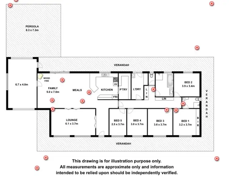 Floorplan of Homely house listing, 353 Cannawigara Road, Bordertown SA 5268
