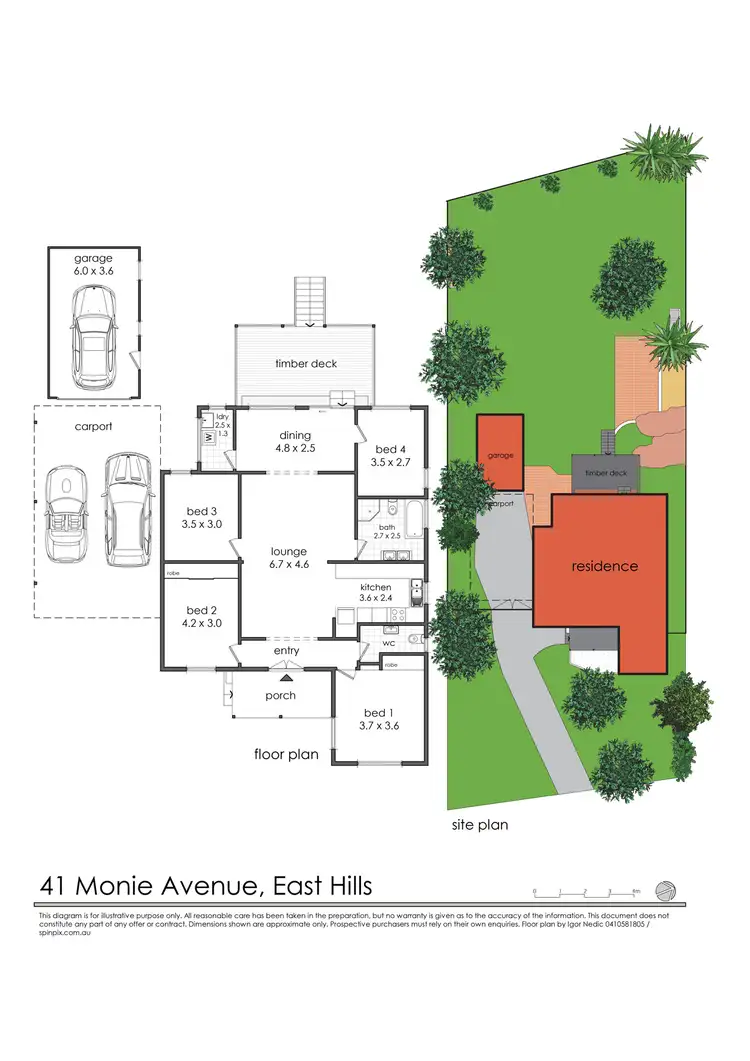 Floorplan of Homely house listing, 41 Monie Avenue, East Hills NSW 2213