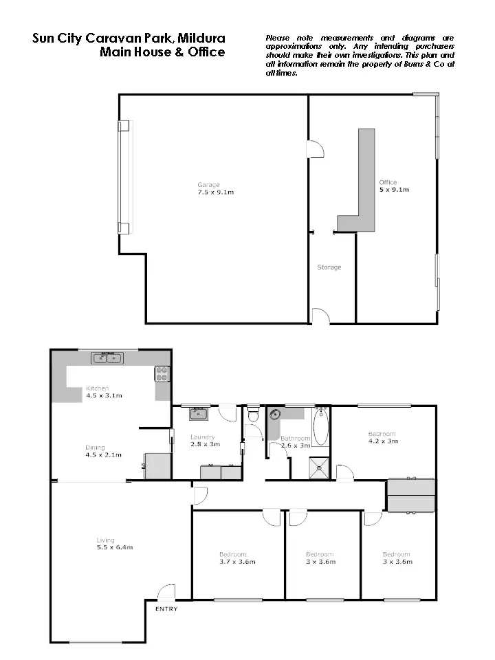 Floorplan of Homely house listing, 30-40 Cureton Avenue East, Mildura VIC 3500