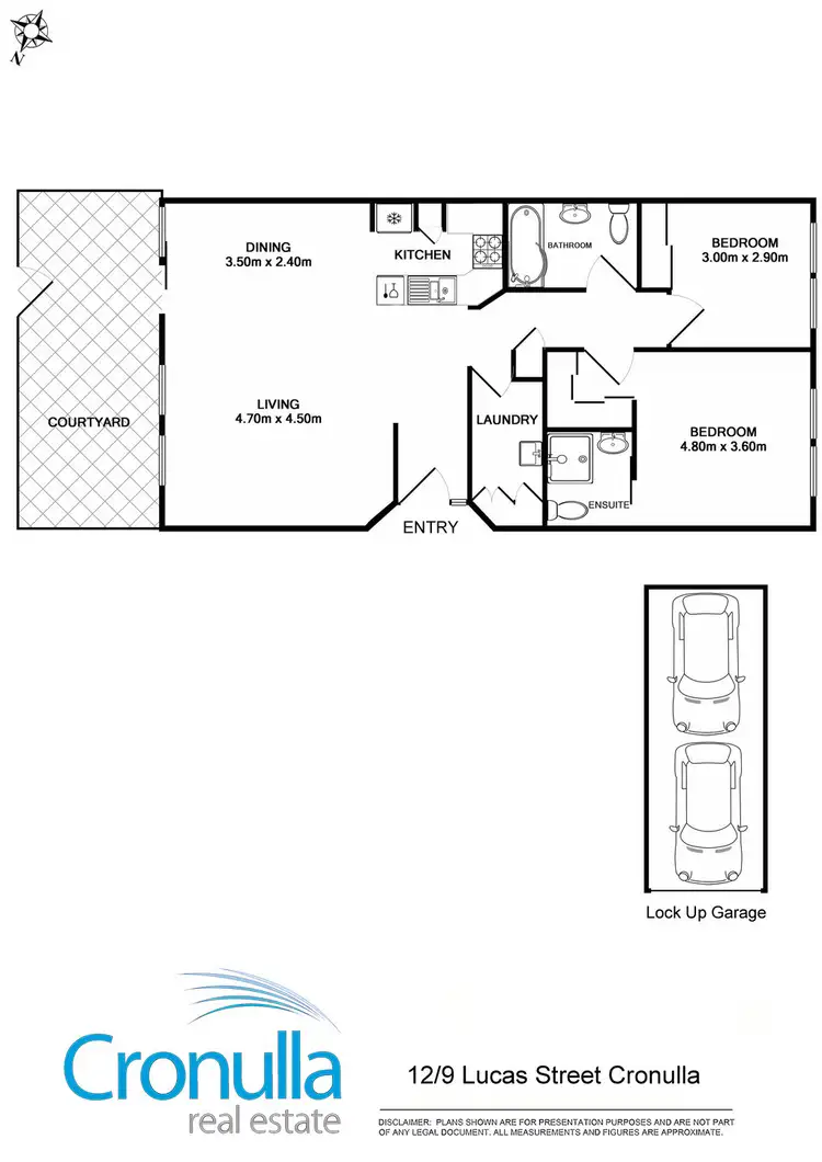 Floorplan of Homely villa listing, 12/9 Lucas Street, Cronulla NSW 2230