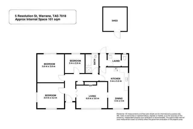 Floorplan of Homely house listing, 5 Resolution Street, Warrane TAS 7018