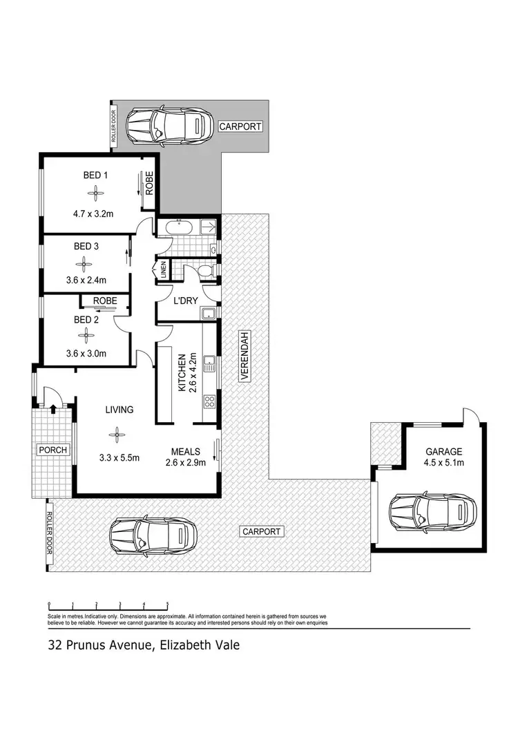 Floorplan of Homely house listing, 32 Prunus Avenue, Elizabeth Vale SA 5112